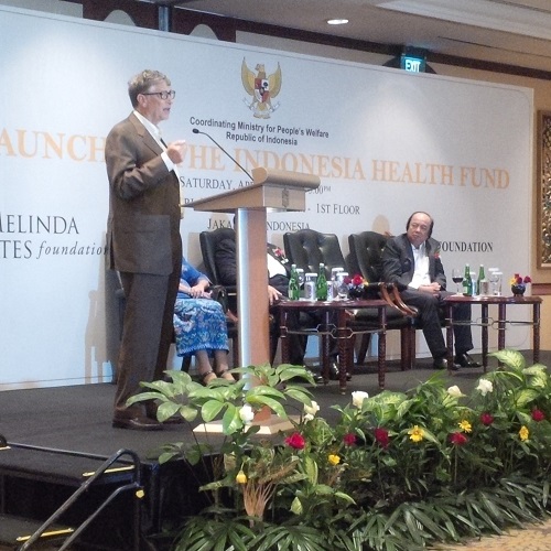 Launch event for the Indonesia Health Fund, with the Bill & Melinda Gates Foundation.